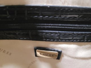 Bolso Guess Negro Cocodrilo