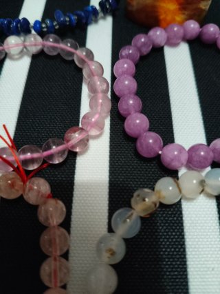 Set 6 Pulseras Piedras