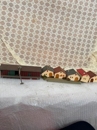 Lote Maqueta HO Fábrica + 5 Casas