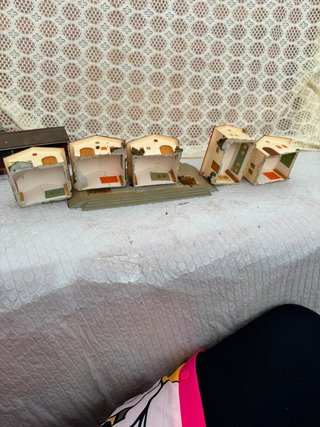Lote Maqueta HO Fábrica + 5 Casas