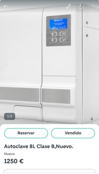 Autoclave 8L Clase B Nuevo