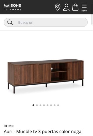 Mueble TV Auri 3 puertas nogal