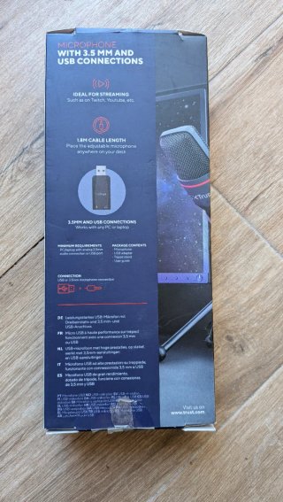 Micrófono Gaming USB Trust Mico con Trípode