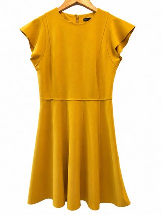 Vestido Sfera efecto ante amarillo Talla M