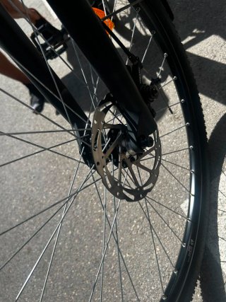 Bicicleta Eléctrica Rockrider con Baúl Trasero