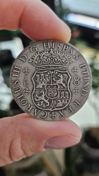 Moneda Antigua 8 Reales 1770 Columnario