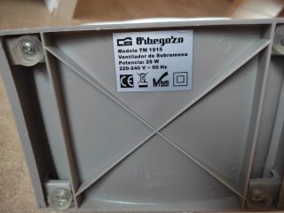 Ventilador Orbegozo TM 1915. Secador uñas