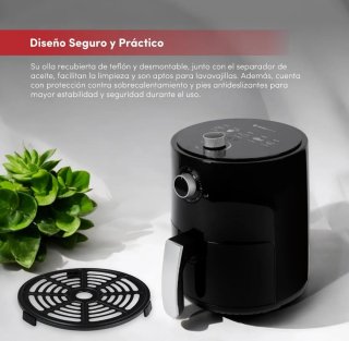 Freidora de aire caliente 2.5L y 1200w nueva