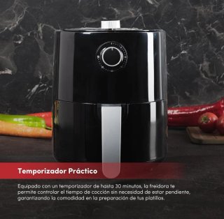 Freidora de aire caliente 2.5L y 1200w nueva