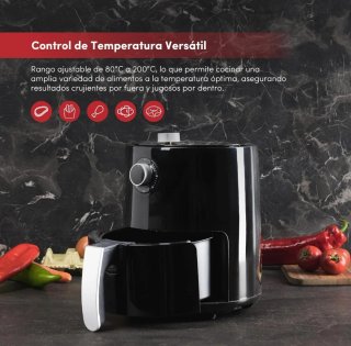Freidora de aire caliente 2.5L y 1200w nueva