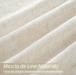 Cortinas Topfinel Beige Lino