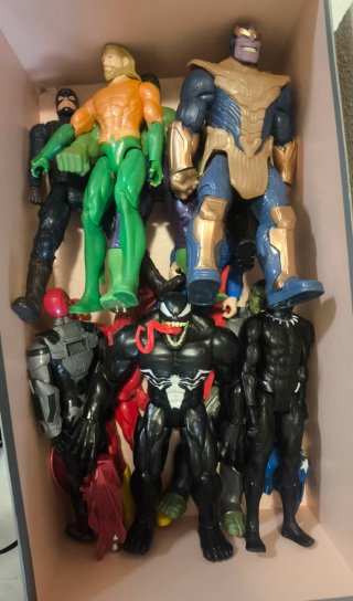 Figuras de Superhéroes Marvel y DC