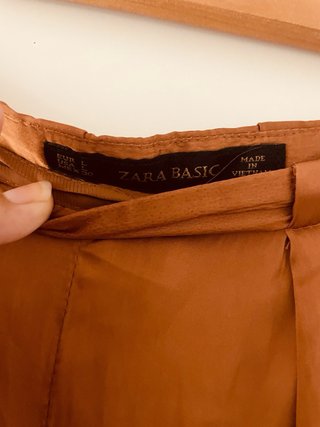 Pantalón campana marrón
