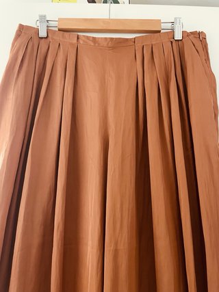 Pantalón campana marrón