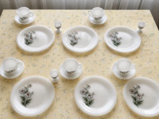 Juego de vajilla Arcopal flores