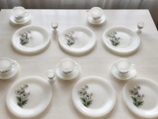 Juego de vajilla Arcopal flores