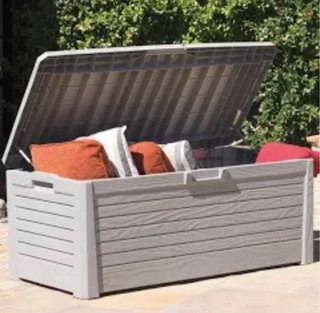 Arcón exterior resina 550L gris