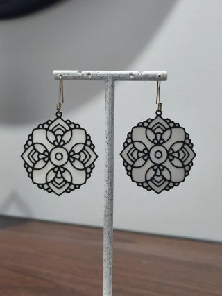 Pendientes Flor de Lotus Bicolor