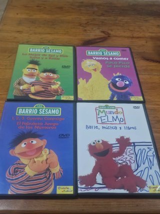 Lote 4 DVDs Barrio Sésamo (Español)
