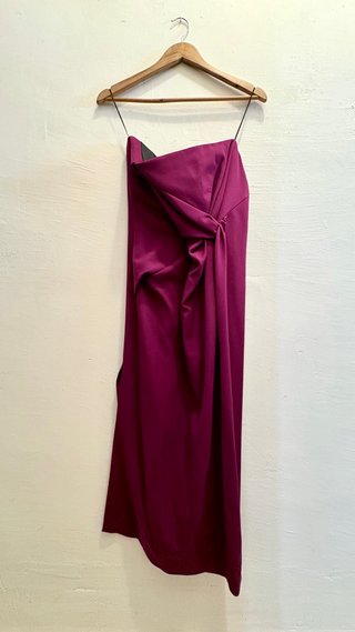 Vestido Midi Palabra Honor Zara