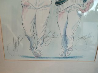Caricatura Cricket Australia Firmada.