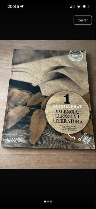 Valencià: llengua i literatura 1.
