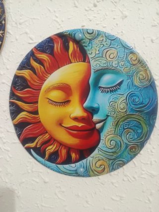 Placa decorativa Sol y Luna