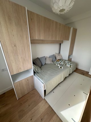 Dormitorio juvenil completo cn cama nido y armario