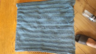 Funda Cojín Zara Home 40x40 Rayas Azul Marino