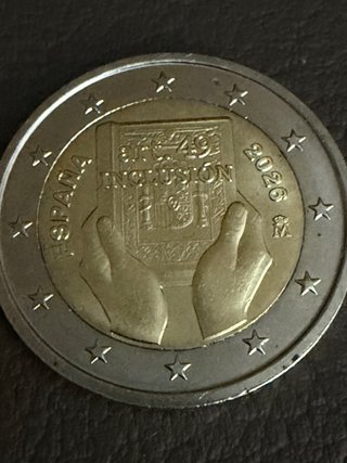 Moneda 2€ España 2026 Inclusión
