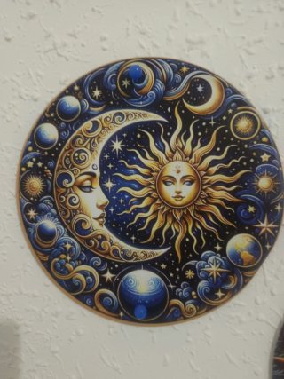 Placa decorativa Sol y Luna