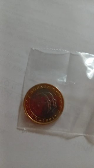 1 euro ordinario Monaco 2001 Ranieri+Alberto UNC