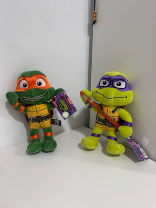 Lote 4 Peluches Tortugas Ninja Nuevos