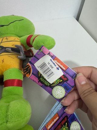 Lote 4 Peluches Tortugas Ninja Nuevos