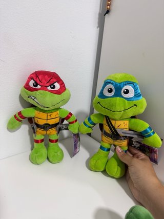 Lote 4 Peluches Tortugas Ninja Nuevos