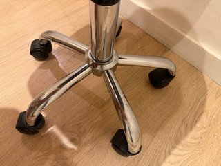 Taburete Oficina Tocador Terciopelo Gris
