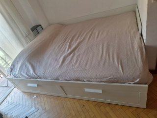 Diván BRIMNES IKEA Blanco con colchones incluidos