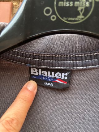 Polo Blauer Manga Corta Hombre Gris