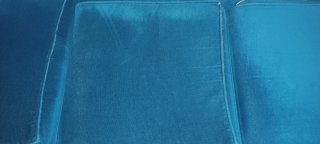 Sofá de 3 plazas en terciopelo azul turquesa