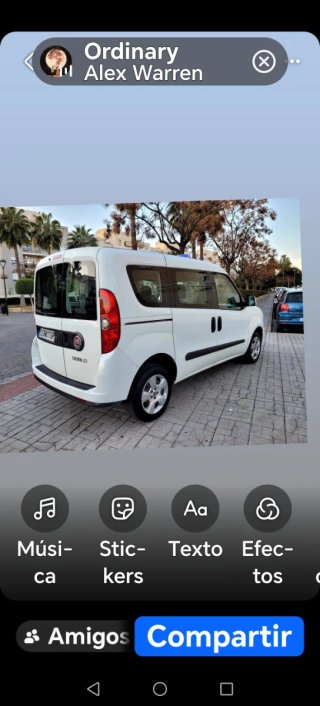Furgoneta pequeña Fiat doblo del 2013