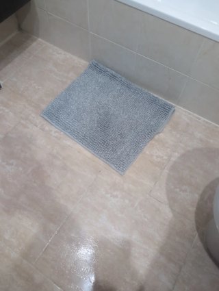 Tappeto da bagno grigio