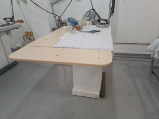 Conjunto 2 mesas de plancha con plancha y caldera