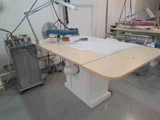 Conjunto 2 mesas de plancha con plancha y caldera