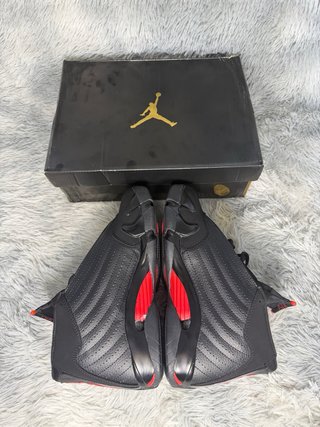 Zapatillas Jordan Retro 14 Last Shot Negras Rojas