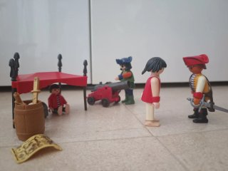 Set Playmobil Piratas con cañón Regalo Maletin