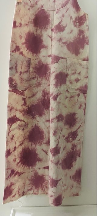 Mono vaquero tie-dye rosa y beige