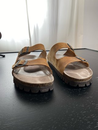Sandalias Genuins Piel Marrón Talla 45
