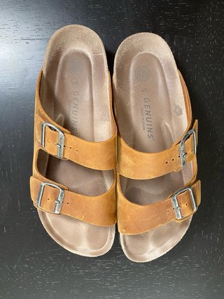 Sandalias Genuins Piel Marrón Talla 45