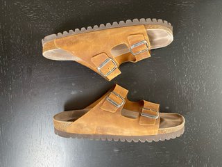 Sandalias Genuins Piel Marrón Talla 45