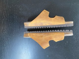Sandalias Genuins Piel Marrón Talla 45